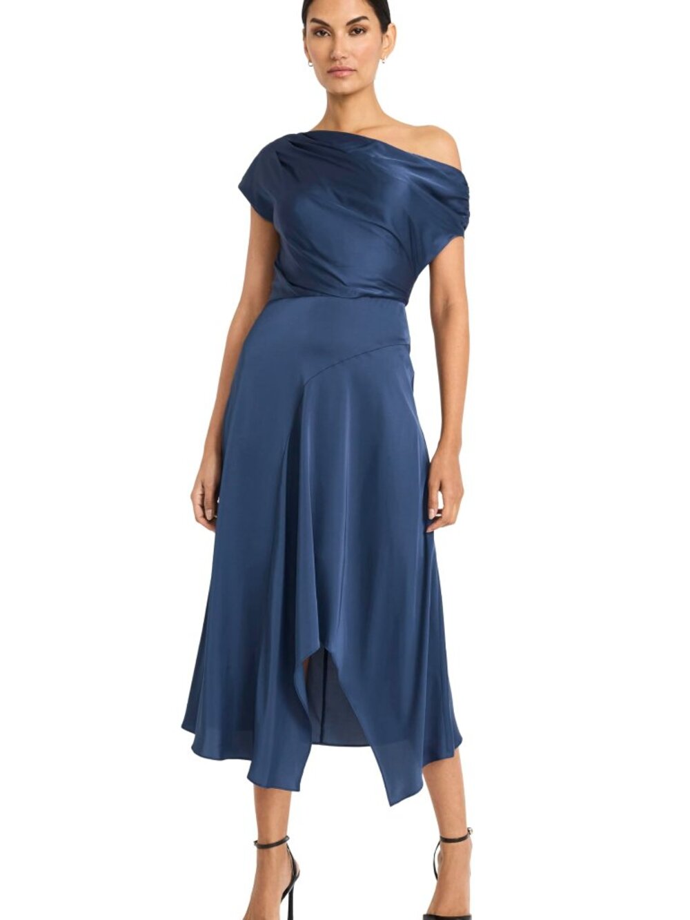 Maggy London One Shoulder Draped Size 14 - 897